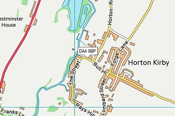 DA4 9BP map - OS VectorMap District (Ordnance Survey)