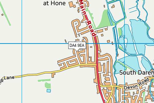 DA4 9EA map - OS VectorMap District (Ordnance Survey)