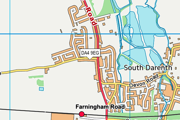 DA4 9EG map - OS VectorMap District (Ordnance Survey)