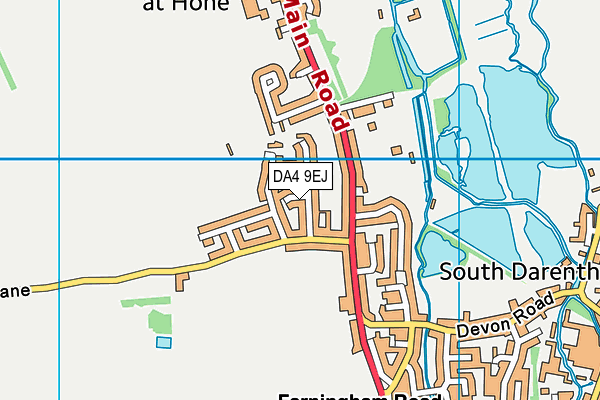 DA4 9EJ map - OS VectorMap District (Ordnance Survey)