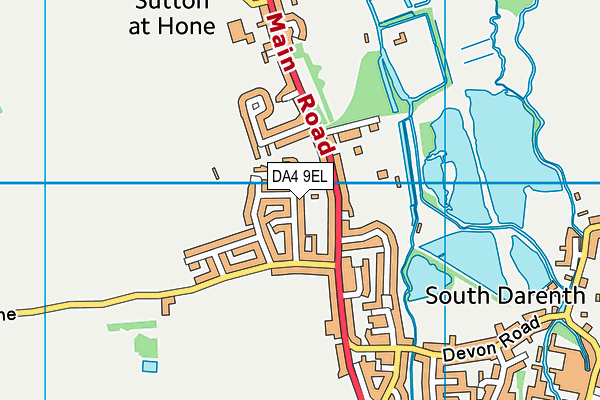 DA4 9EL map - OS VectorMap District (Ordnance Survey)
