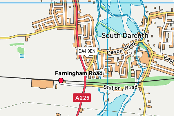 DA4 9EN map - OS VectorMap District (Ordnance Survey)