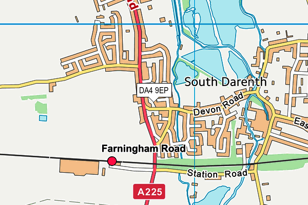 DA4 9EP map - OS VectorMap District (Ordnance Survey)