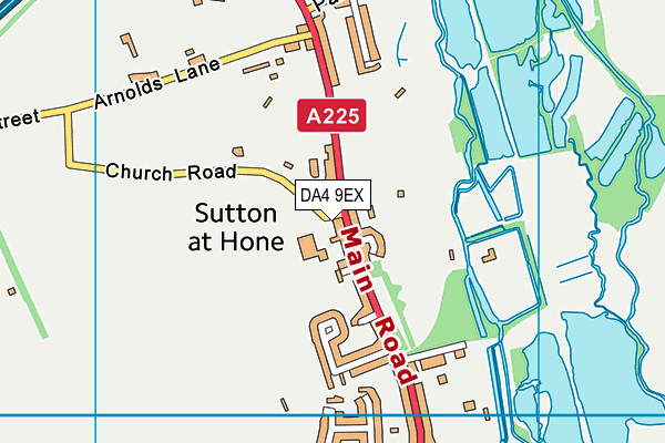 Sutton At Hone Ce Primary School map (DA4 9EX) - OS VectorMap District (Ordnance Survey)