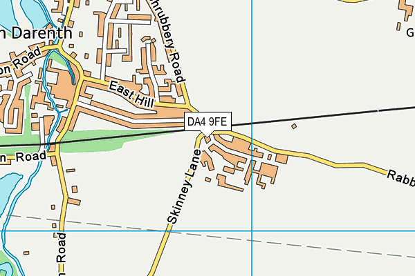 DA4 9FE map - OS VectorMap District (Ordnance Survey)