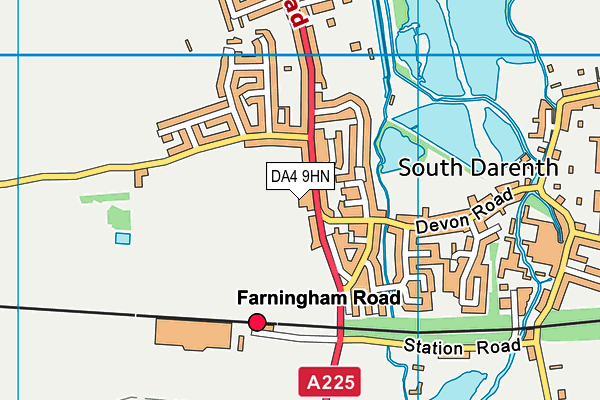 DA4 9HN map - OS VectorMap District (Ordnance Survey)