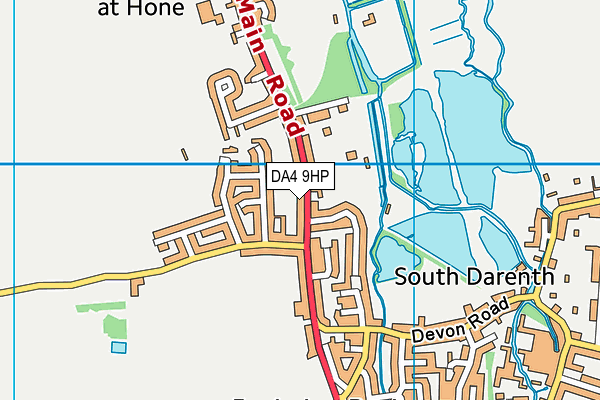 DA4 9HP map - OS VectorMap District (Ordnance Survey)