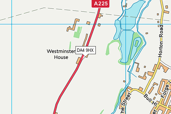 DA4 9HX map - OS VectorMap District (Ordnance Survey)