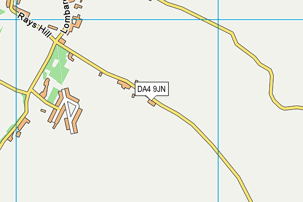 DA4 9JN map - OS VectorMap District (Ordnance Survey)