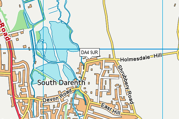 DA4 9JR map - OS VectorMap District (Ordnance Survey)