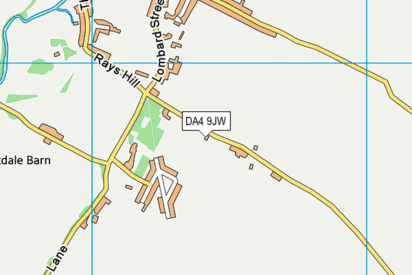 DA4 9JW map - OS VectorMap District (Ordnance Survey)