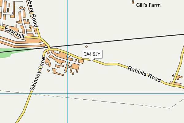 DA4 9JY map - OS VectorMap District (Ordnance Survey)