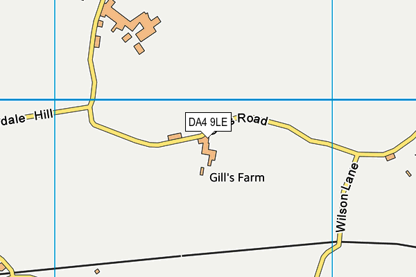 DA4 9LE map - OS VectorMap District (Ordnance Survey)