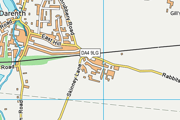 DA4 9LG map - OS VectorMap District (Ordnance Survey)
