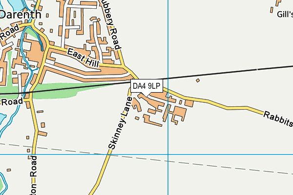 DA4 9LP map - OS VectorMap District (Ordnance Survey)