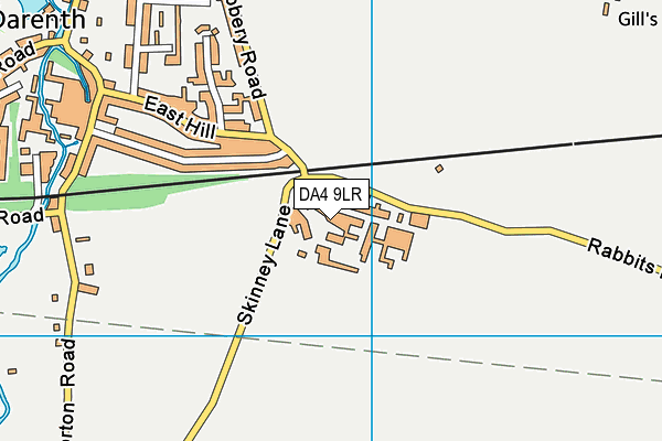 DA4 9LR map - OS VectorMap District (Ordnance Survey)