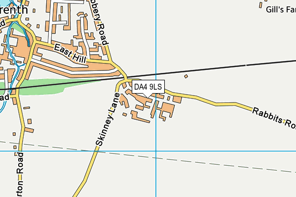 DA4 9LS map - OS VectorMap District (Ordnance Survey)