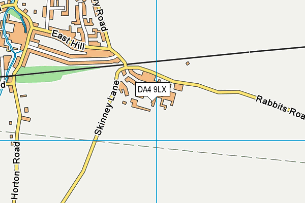 DA4 9LX map - OS VectorMap District (Ordnance Survey)