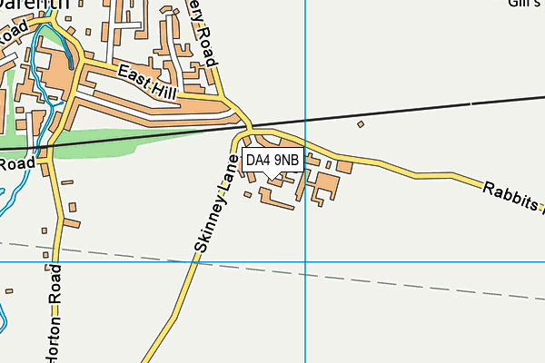 DA4 9NB map - OS VectorMap District (Ordnance Survey)