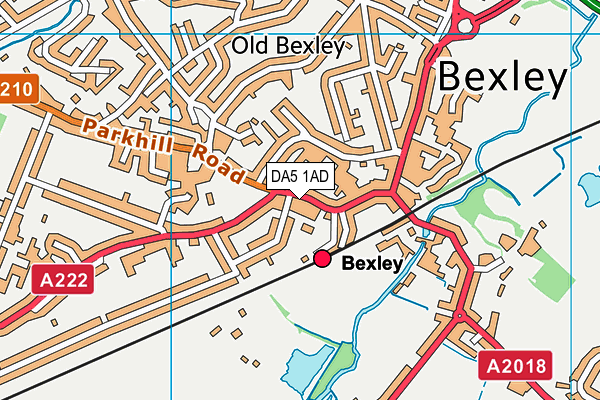 Map of BEXLEY DRY CLEANERS LTD at district scale