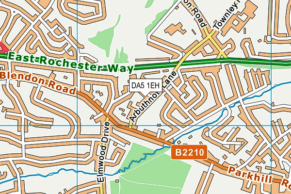 DA5 1EH map - OS VectorMap District (Ordnance Survey)