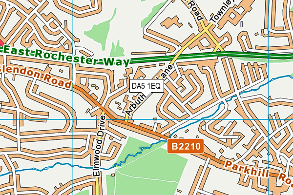 DA5 1EQ map - OS VectorMap District (Ordnance Survey)