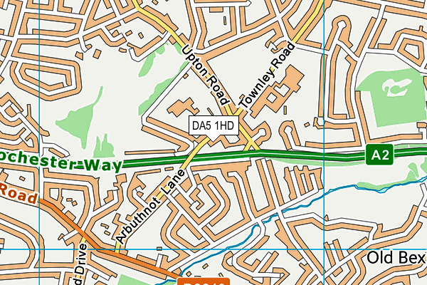 DA5 1HD map - OS VectorMap District (Ordnance Survey)