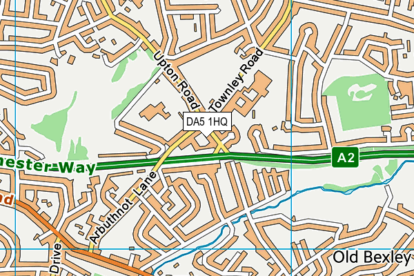 DA5 1HQ map - OS VectorMap District (Ordnance Survey)