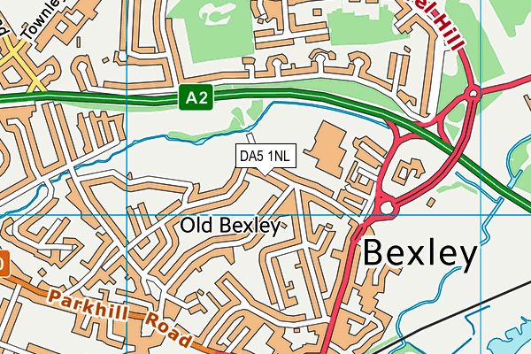 DA5 1NL map - OS VectorMap District (Ordnance Survey)