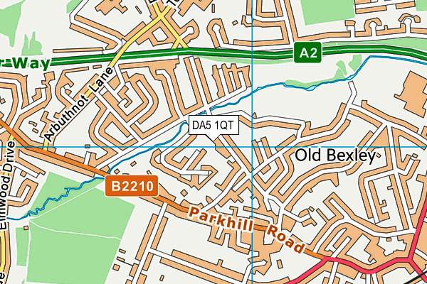 DA5 1QT map - OS VectorMap District (Ordnance Survey)