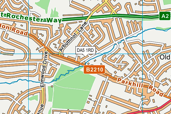 DA5 1RD map - OS VectorMap District (Ordnance Survey)