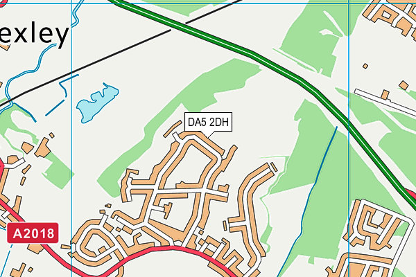 DA5 2DH map - OS VectorMap District (Ordnance Survey)