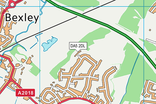 DA5 2DL map - OS VectorMap District (Ordnance Survey)