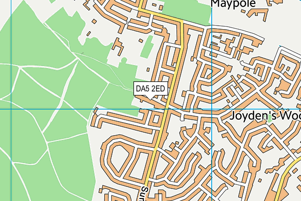 DA5 2ED map - OS VectorMap District (Ordnance Survey)