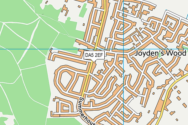 DA5 2EF map - OS VectorMap District (Ordnance Survey)