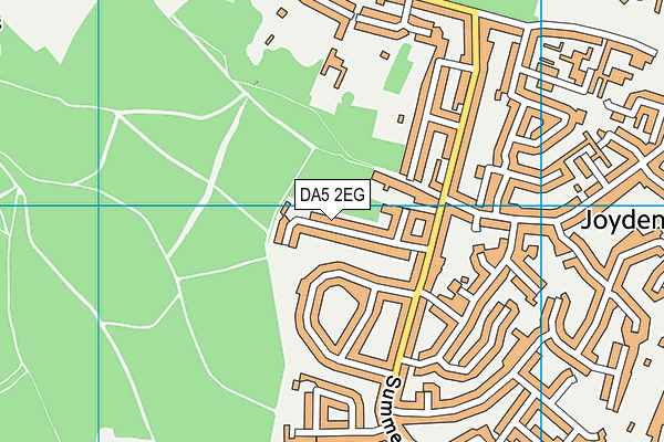 DA5 2EG map - OS VectorMap District (Ordnance Survey)