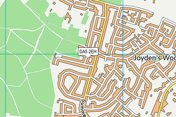 DA5 2EH map - OS VectorMap District (Ordnance Survey)