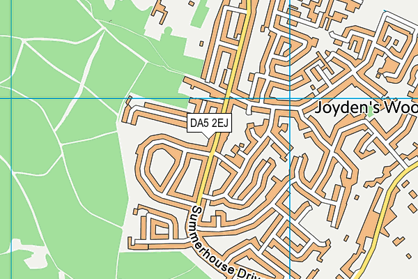 DA5 2EJ map - OS VectorMap District (Ordnance Survey)