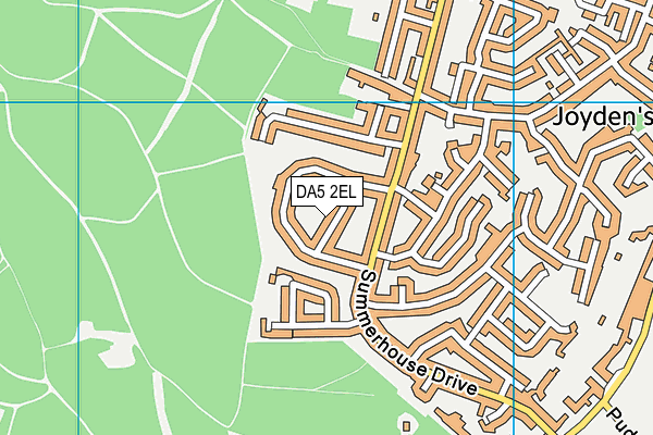 DA5 2EL map - OS VectorMap District (Ordnance Survey)
