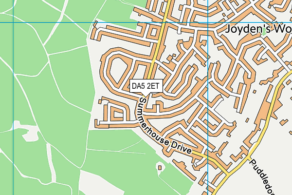 DA5 2ET map - OS VectorMap District (Ordnance Survey)