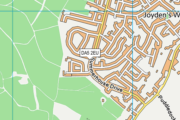 DA5 2EU map - OS VectorMap District (Ordnance Survey)