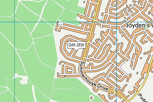 DA5 2EW map - OS VectorMap District (Ordnance Survey)