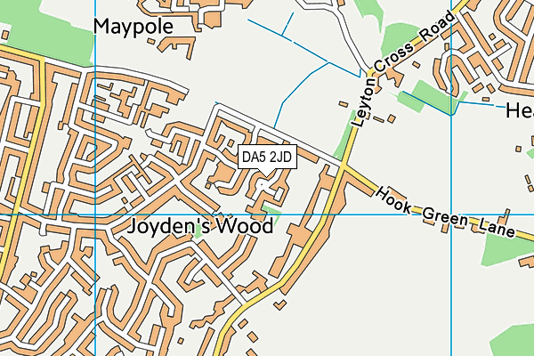 Joydens Wood Infant School map (DA5 2JD) - OS VectorMap District (Ordnance Survey)