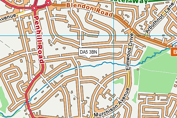 DA5 3BN map - OS VectorMap District (Ordnance Survey)