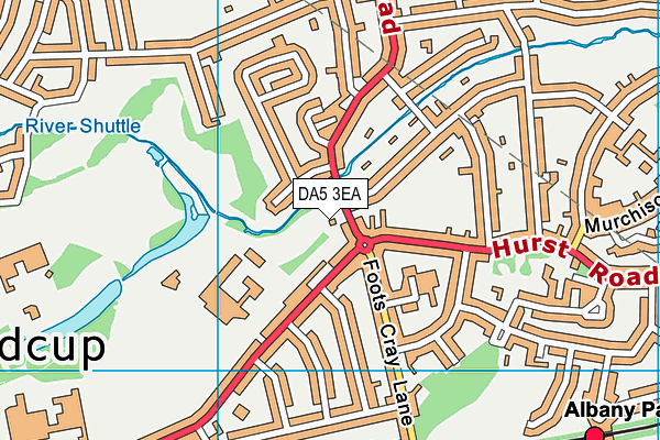 DA5 3EA map - OS VectorMap District (Ordnance Survey)