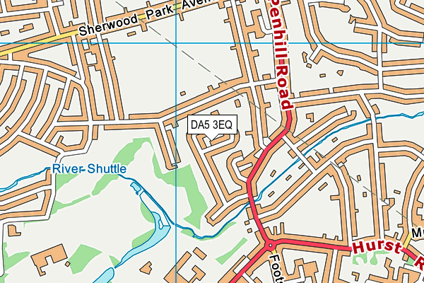 DA5 3EQ map - OS VectorMap District (Ordnance Survey)