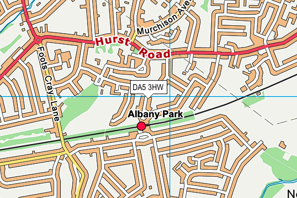 DA5 3HW map - OS VectorMap District (Ordnance Survey)