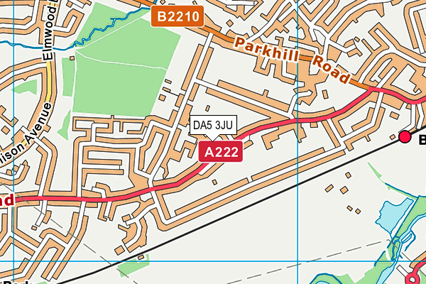 DA5 3JU map - OS VectorMap District (Ordnance Survey)