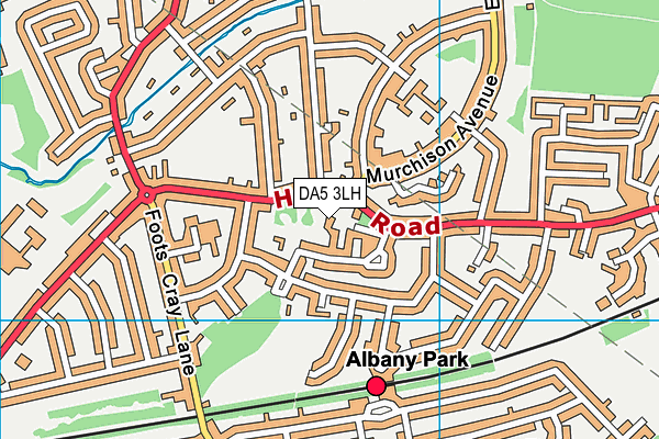 DA5 3LH map - OS VectorMap District (Ordnance Survey)