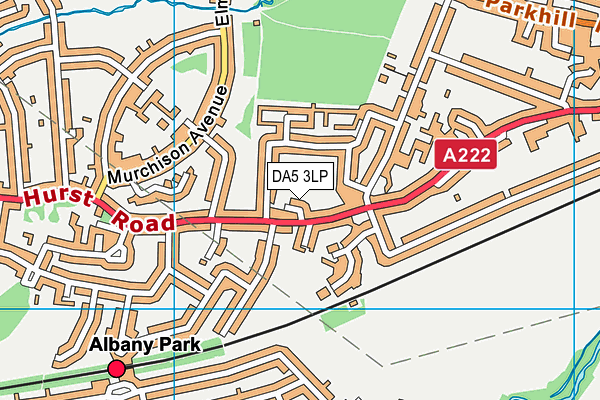DA5 3LP map - OS VectorMap District (Ordnance Survey)